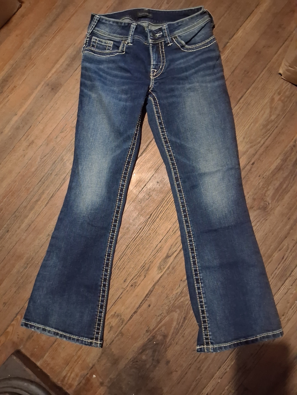 Silver Jeans Women's Dark Indigo Flared Jeans